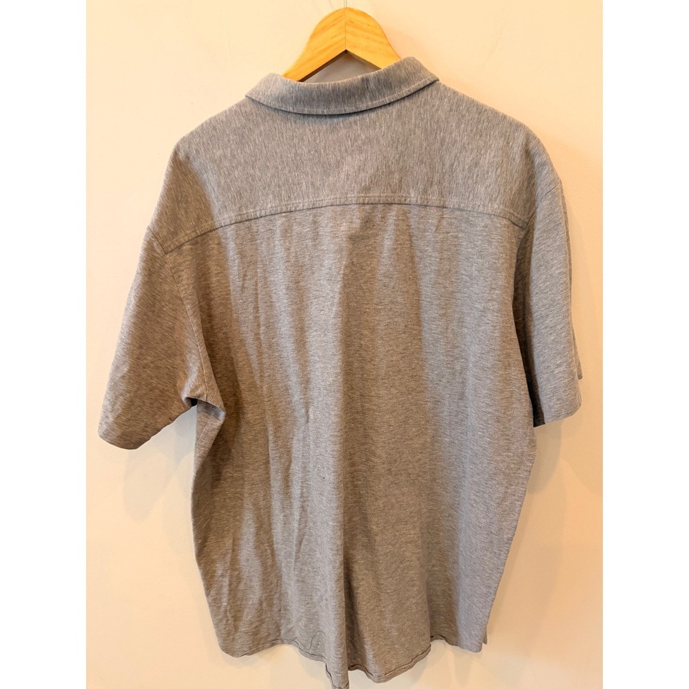 Ralph Lauren Mens XL Gray Short Sleeve Button Down Polo‎ Shirt Pony Logo Cotton - Picture 4 of 6